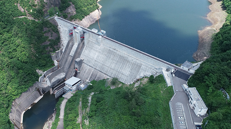 Renovation of existing dam by enlarging Kasabori Dam